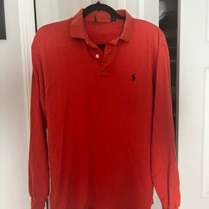 Polo by Ralph Lauren Red Long Sleeve Polo Shirt